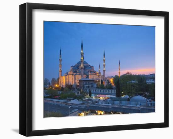 Blue Mosque (Sultan Ahmet Camii), Sultanahmet, Istanbul, Turkey-Jon Arnold-Framed Photographic Print