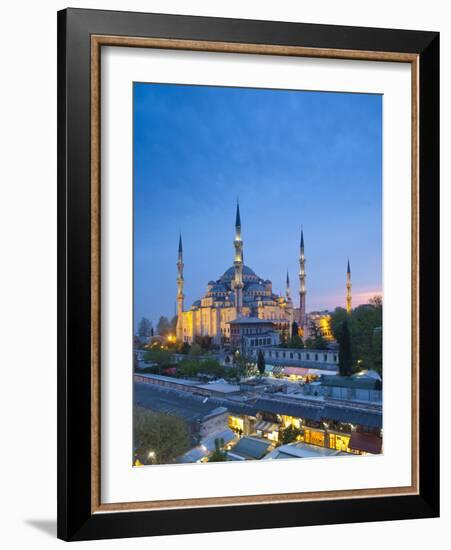 Blue Mosque (Sultan Ahmet Camii), Sultanahmet, Istanbul, Turkey-Jon Arnold-Framed Photographic Print