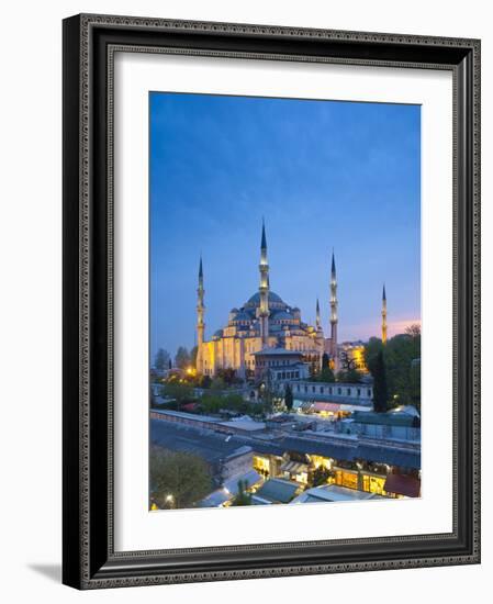 Blue Mosque (Sultan Ahmet Camii), Sultanahmet, Istanbul, Turkey-Jon Arnold-Framed Photographic Print