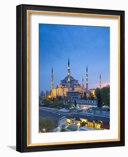 Blue Mosque (Sultan Ahmet Camii), Sultanahmet, Istanbul, Turkey-Jon Arnold-Framed Photographic Print