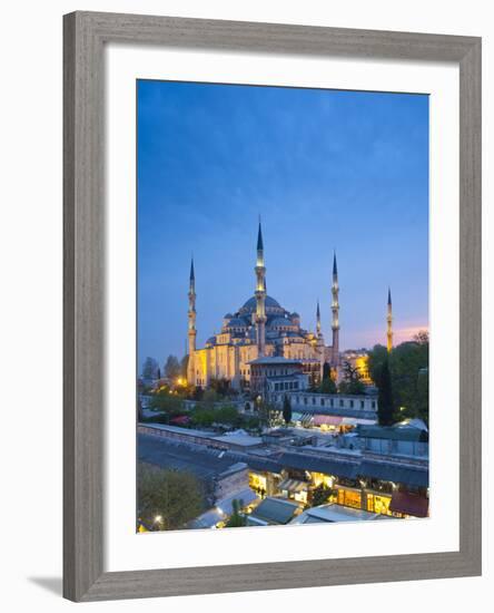 Blue Mosque (Sultan Ahmet Camii), Sultanahmet, Istanbul, Turkey-Jon Arnold-Framed Photographic Print