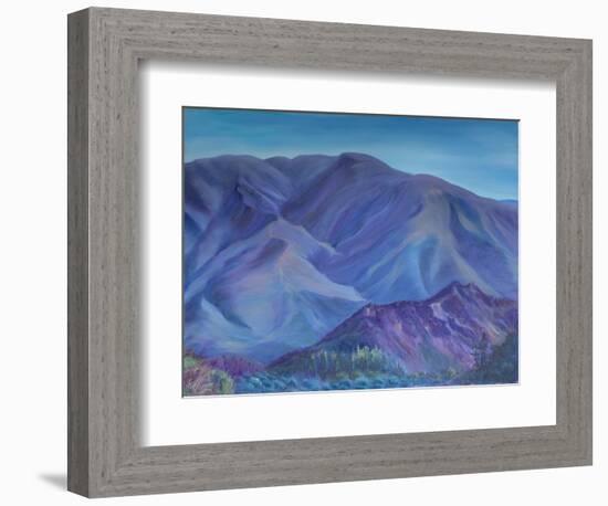 Blue Mountain, Andalusia, 2001 (Oil on Canvas)-Antonia Myatt-Framed Giclee Print