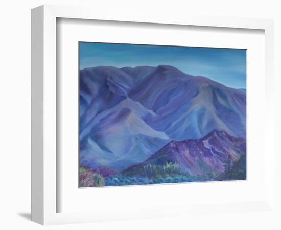 Blue Mountain, Andalusia, 2001 (Oil on Canvas)-Antonia Myatt-Framed Giclee Print
