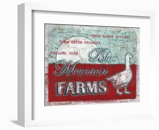 Blue Mountain Farms-Catherine Jones-Framed Art Print