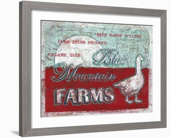 Blue Mountain Farms-Catherine Jones-Framed Art Print