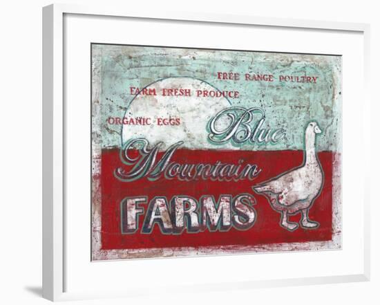 Blue Mountain Farms-Catherine Jones-Framed Art Print