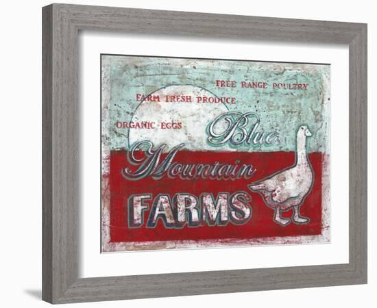 Blue Mountain Farms-Catherine Jones-Framed Art Print