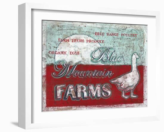 Blue Mountain Farms-Catherine Jones-Framed Art Print