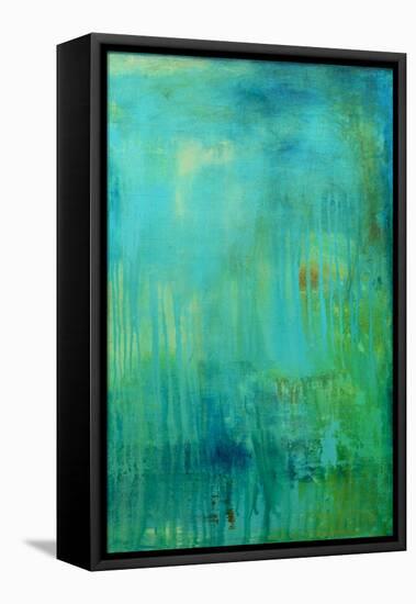 Blue Mountain Rain II-Erin Ashley-Framed Stretched Canvas