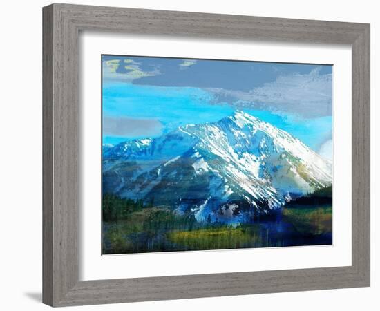 Blue Mountain-Sisa Jasper-Framed Art Print