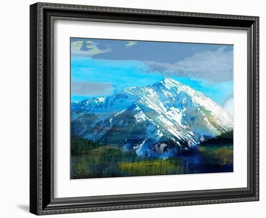 Blue Mountain-Sisa Jasper-Framed Art Print