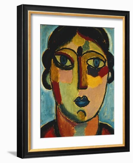 Blue Mouth; Blauer Mund, 1917-Alexej Von Jawlensky-Framed Giclee Print