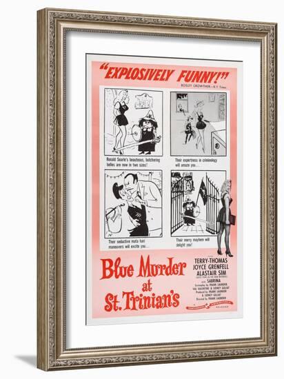 Blue Murder at St. Trinian's, Lower Right: Sabrina, 1957-null-Framed Art Print