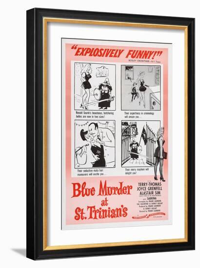 Blue Murder at St. Trinian's, Lower Right: Sabrina, 1957-null-Framed Art Print