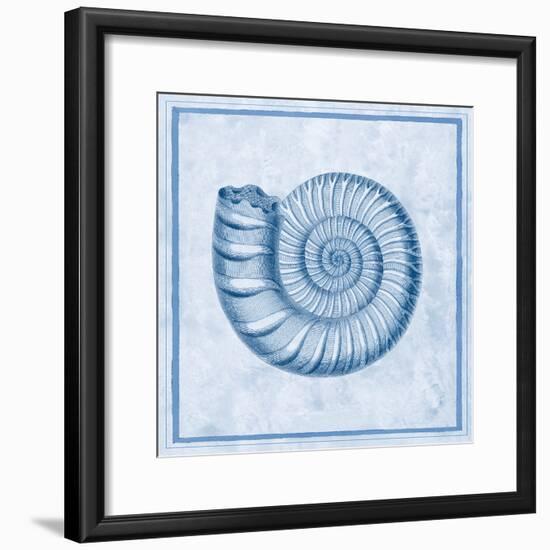 Blue Nautilus B-Sarah E. Chilton-Framed Art Print