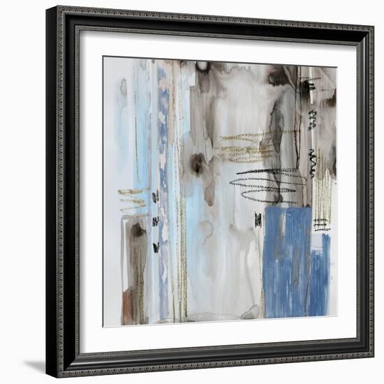 Blue Nebulae-null-Framed Art Print