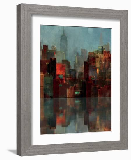 Blue New York-Ken Roko-Framed Art Print