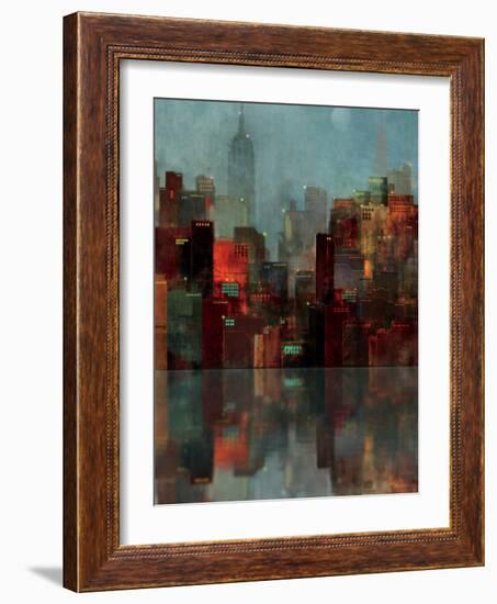 Blue New York-Ken Roko-Framed Art Print