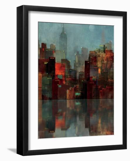 Blue New York-Ken Roko-Framed Art Print