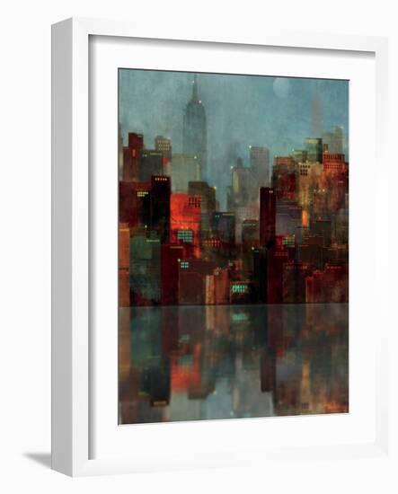 Blue New York-Ken Roko-Framed Art Print