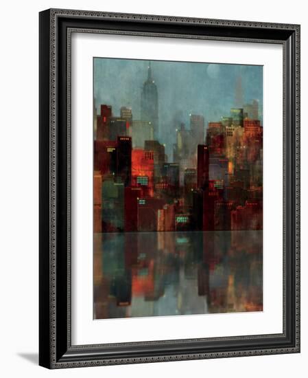 Blue New York-Ken Roko-Framed Art Print