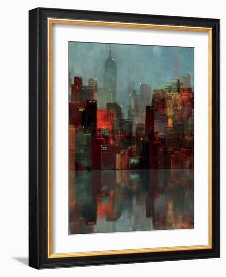 Blue New York-Ken Roko-Framed Art Print