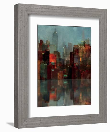 Blue New York-Ken Roko-Framed Art Print