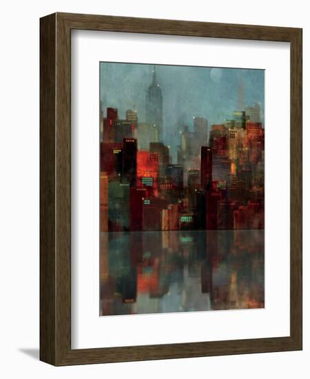 Blue New York-Ken Roko-Framed Art Print