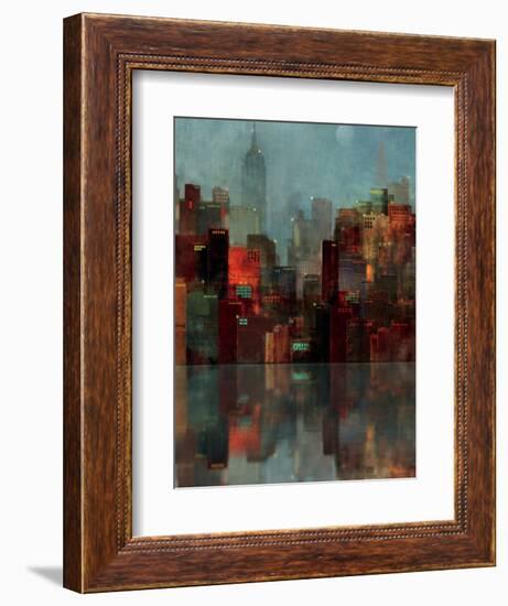 Blue New York-Ken Roko-Framed Art Print