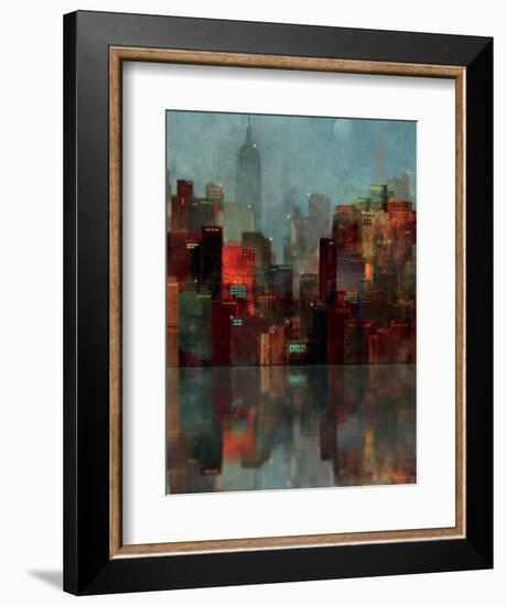 Blue New York-Ken Roko-Framed Art Print