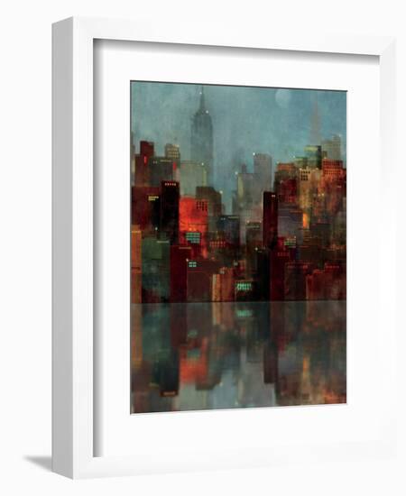 Blue New York-Ken Roko-Framed Art Print