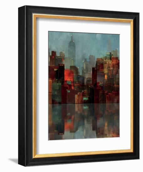 Blue New York-Ken Roko-Framed Art Print