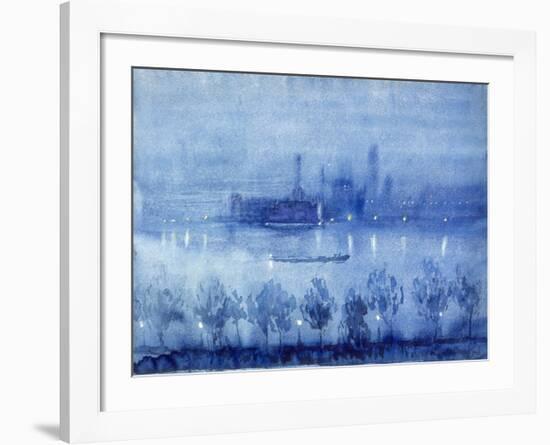 Blue Night, London-Joseph Pennell-Framed Art Print