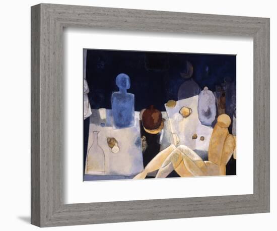 Blue Nude-Mary Calkins-Framed Giclee Print