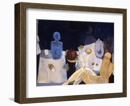 Blue Nude-Mary Calkins-Framed Giclee Print