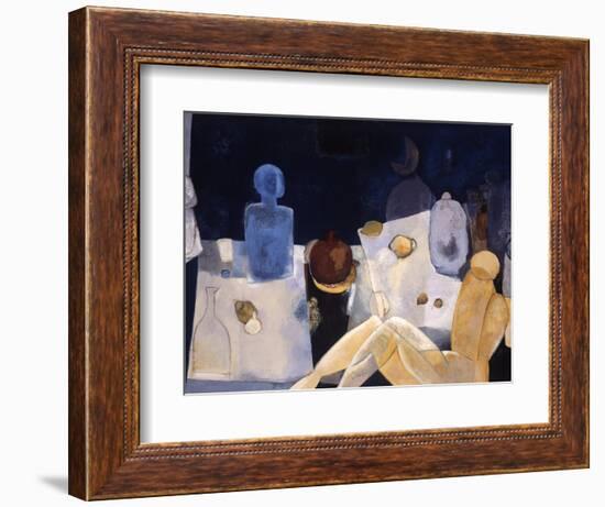 Blue Nude-Mary Calkins-Framed Giclee Print