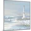 Blue Ocean Lighthouse-null-Mounted Art Print