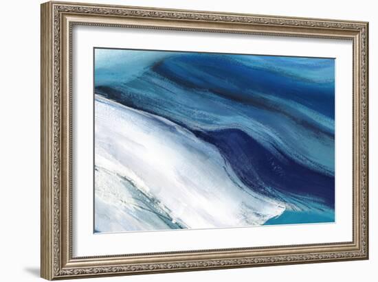 Blue Ocean Waves-null-Framed Art Print