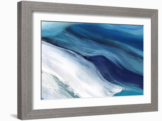 Blue Ocean Waves-null-Framed Art Print