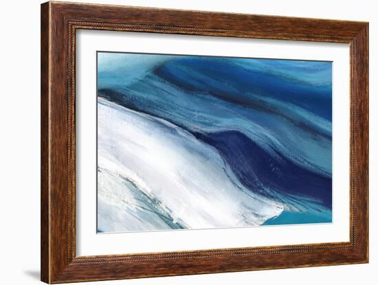 Blue Ocean Waves-null-Framed Art Print