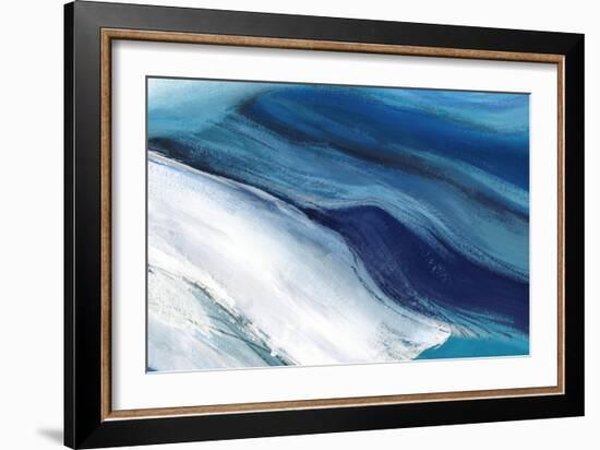 Blue Ocean Waves-null-Framed Art Print