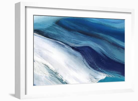 Blue Ocean Waves-null-Framed Art Print