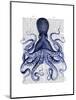 Blue Octopus 3-Fab Funky-Mounted Art Print