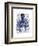 Blue Octopus 3-Fab Funky-Framed Art Print