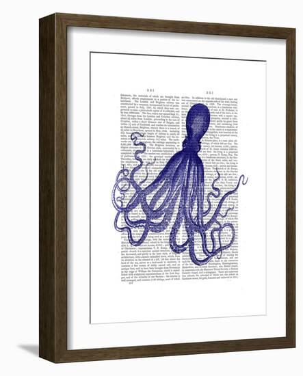 Blue Octopus 4-Fab Funky-Framed Premium Giclee Print