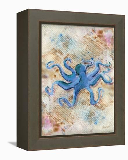 Blue Octopus-LuAnn Roberto-Framed Stretched Canvas