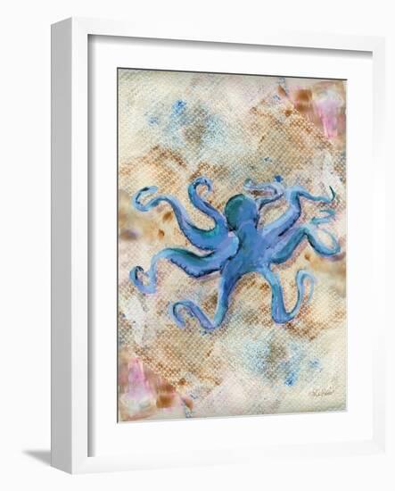 Blue Octopus-LuAnn Roberto-Framed Art Print