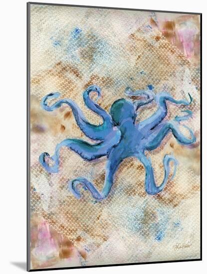 Blue Octopus-LuAnn Roberto-Mounted Art Print