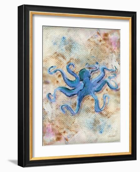 Blue Octopus-LuAnn Roberto-Framed Art Print