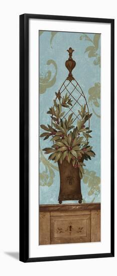 Blue Olive Topiary I-Pamela Gladding-Framed Art Print